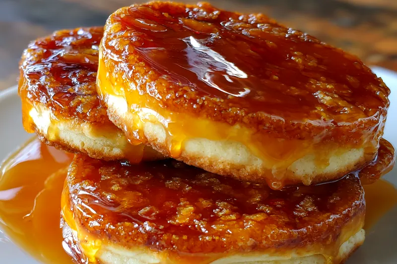 Japanese soufflé pancakes cooking in a covered non-stick pan with visible steam, showing the tall, jiggly structure