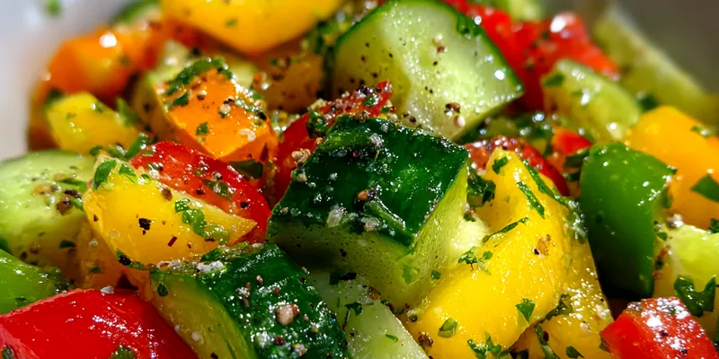 Fresh Cucumber Pepper Medley