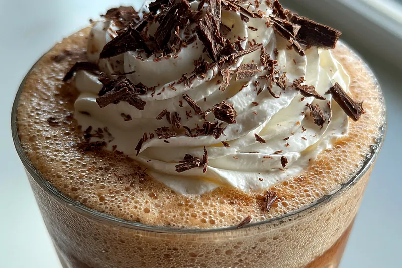 Cooking process for Frozen Chocolate Delight