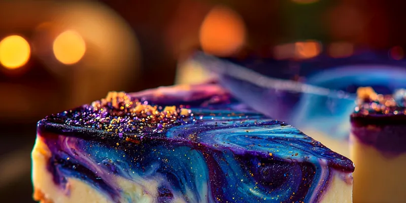 Galactic Blueberry Cheesecake