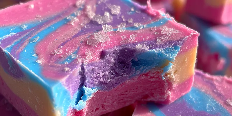 Galactic Cotton Candy Fudge