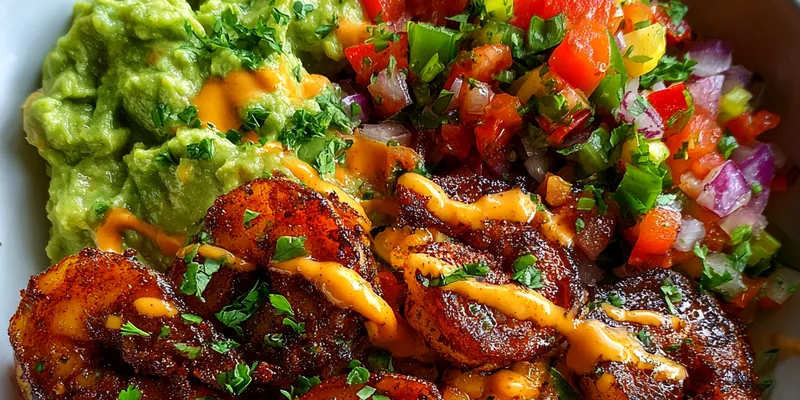 Garlic Shrimp Avocado Bowl