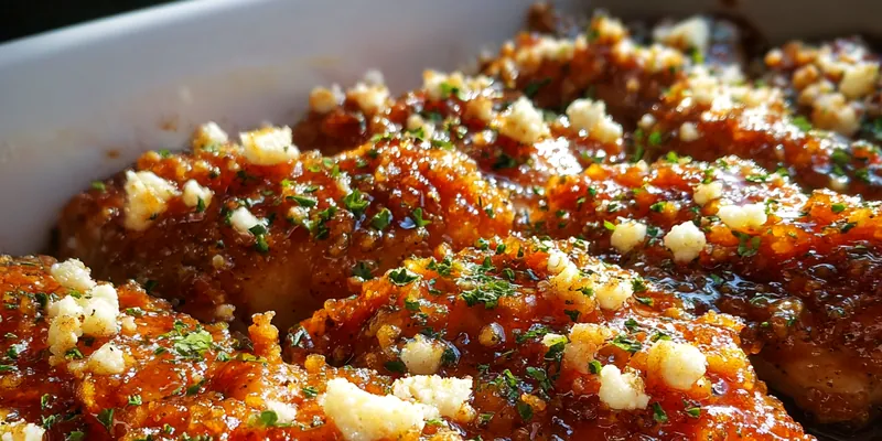 Glazed Chicken with Feta