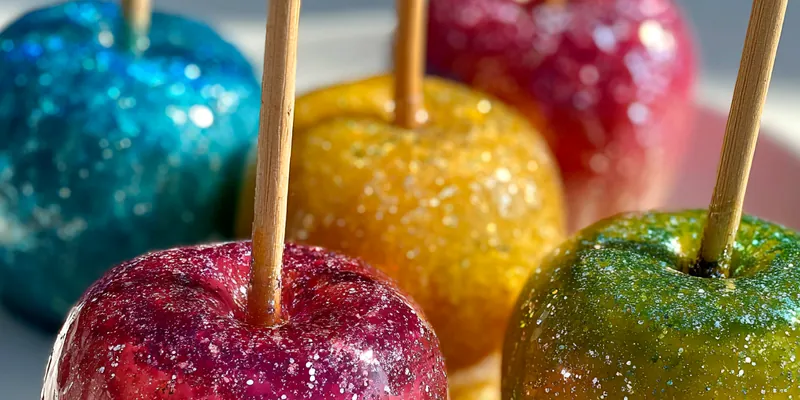 Glitter Candy Coated Apples