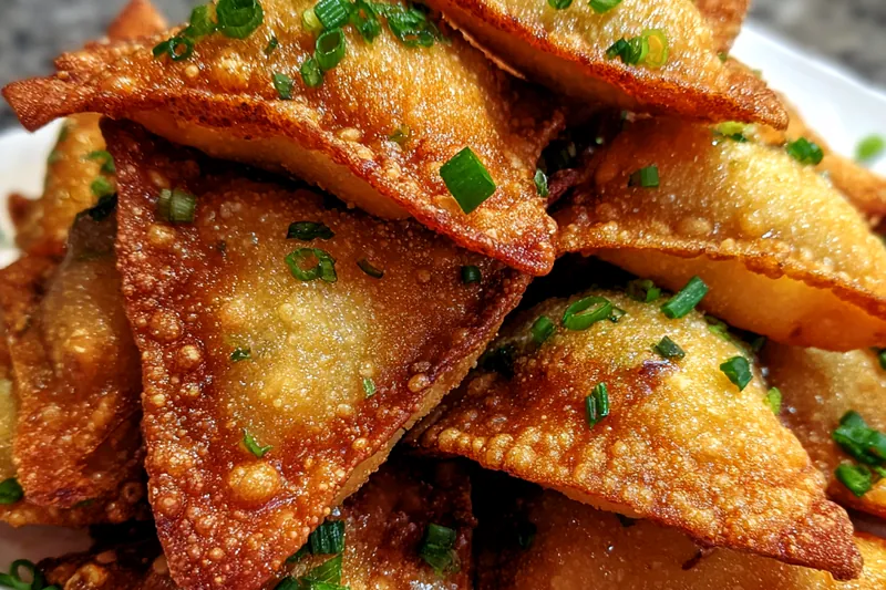 Fresh ingredients for Golden Crab Rangoon Bites