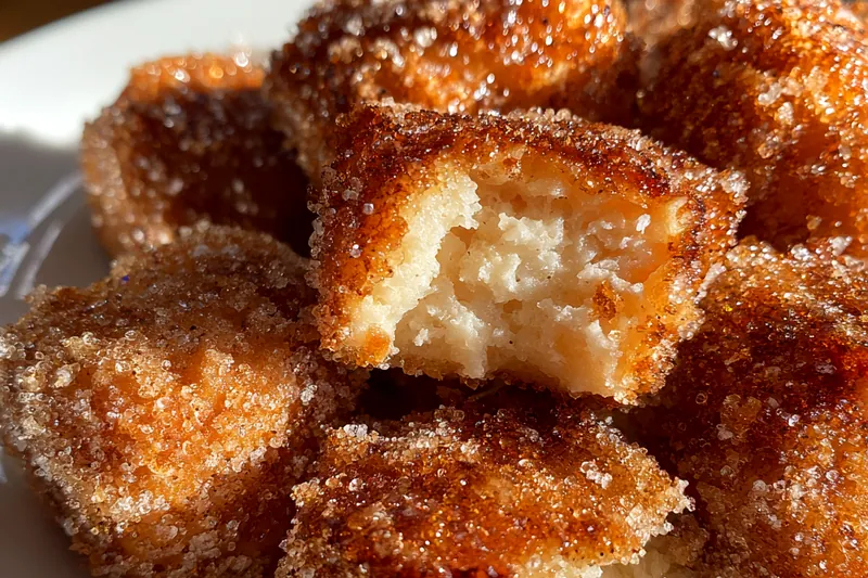 Fresh ingredients for Cinnamon Sugar Fried Bites