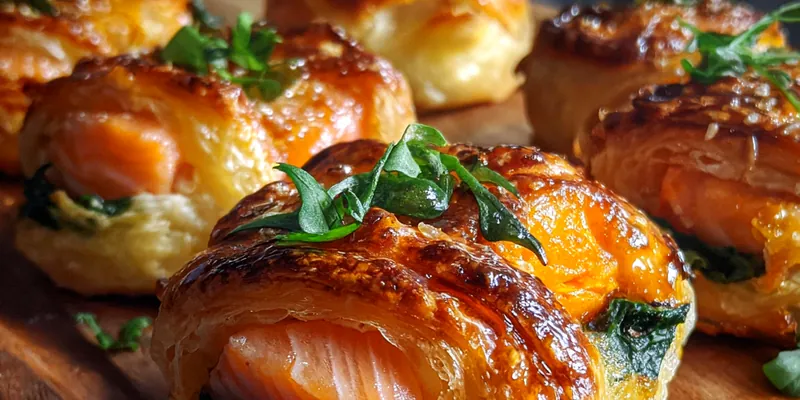 Salmon Spinach Puff Pastry