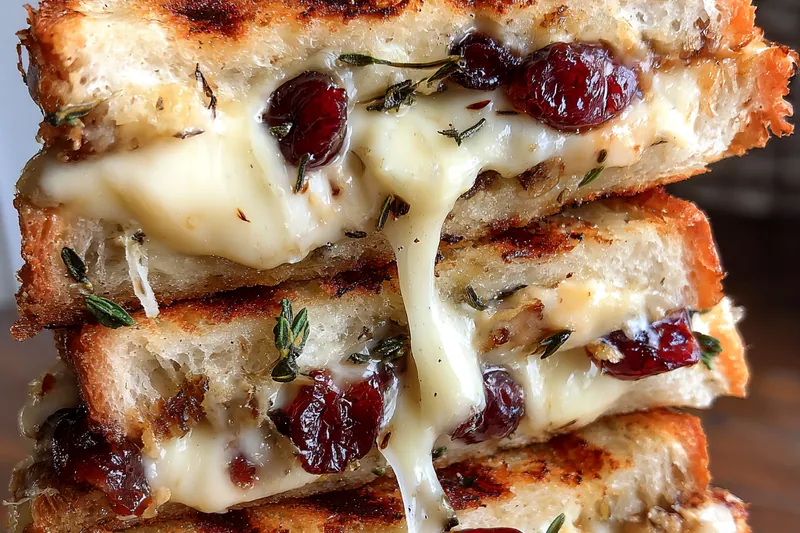 Fresh ingredients for Gourmet Apple Cranberry Melted Cheese Toast