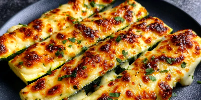 Grilled Cheesy Zucchini Slices