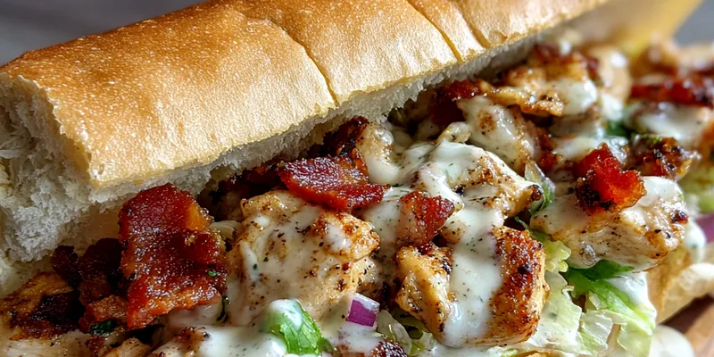 Grilled Chicken Bacon Sub