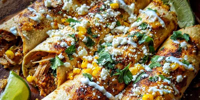 Grilled Chicken Corn Wraps