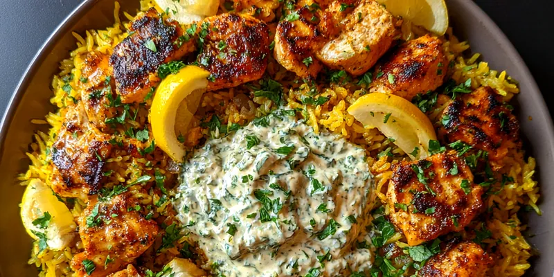 Grilled Chicken Lemon Rice
