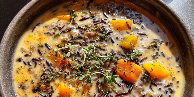 Hearty Autumn Wild Rice Soup
