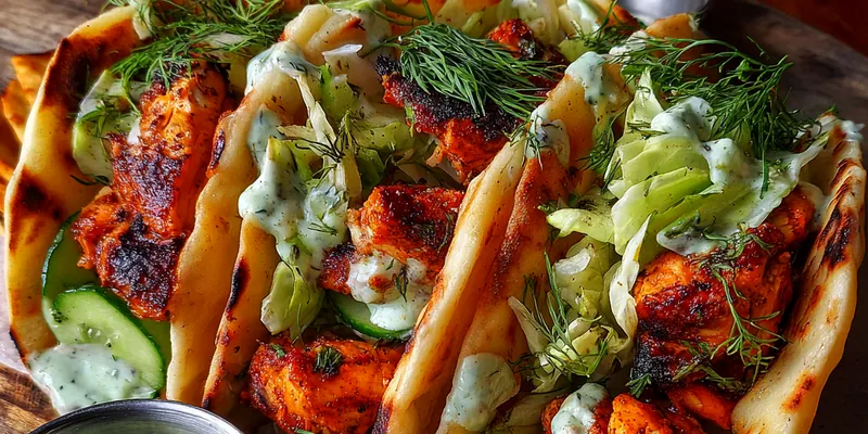 Herb Chicken Pita Wraps