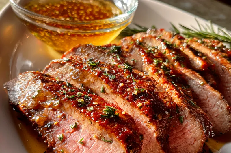 Cooking process for Herb Crusted Beef Roast