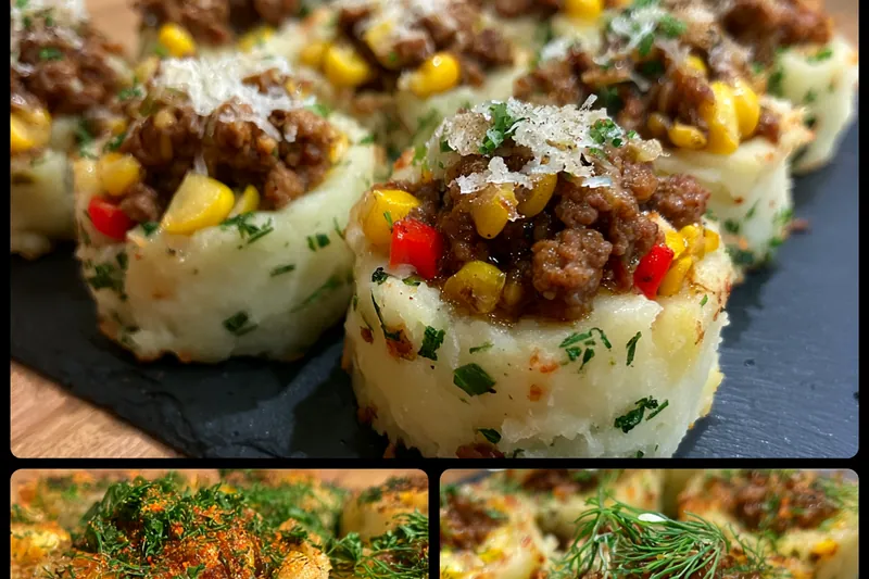 Cooking process for Herb-Infused Potato Nests