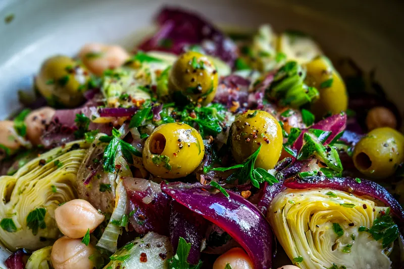 Cooking process for Herb Marinated Bean Salad