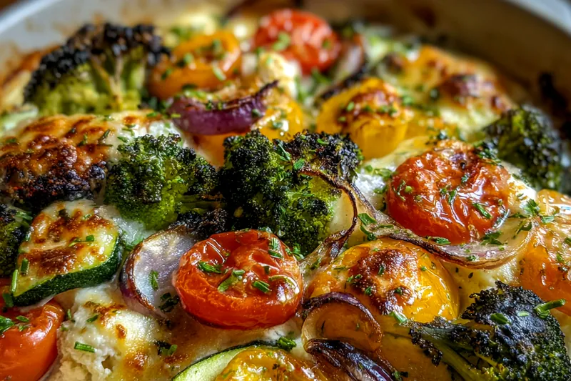 Cooking process for High-Protein Veggie Bake