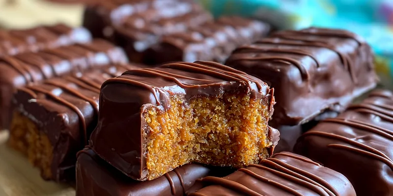 Homemade Chocolate Caramel Bars