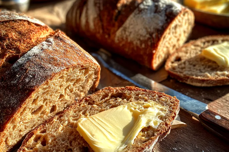 Fresh ingredients for Homemade Honey Wheat Bread