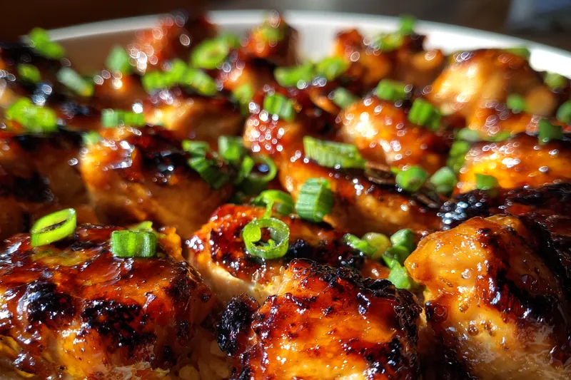 Cooking process for Honey Glazed BBQ Chicken