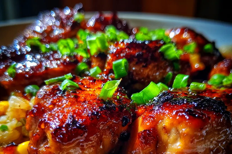 Fresh ingredients for Honey Glazed BBQ Chicken