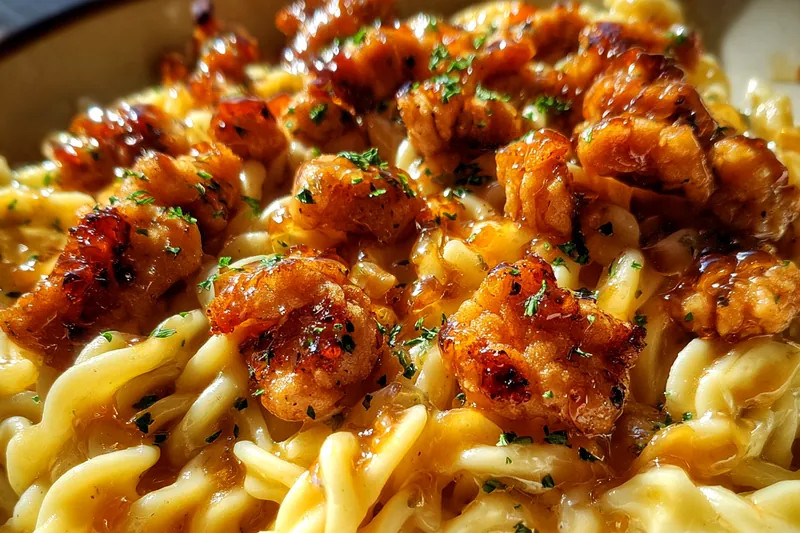 Fresh ingredients for Honey Pepper Chicken Pasta