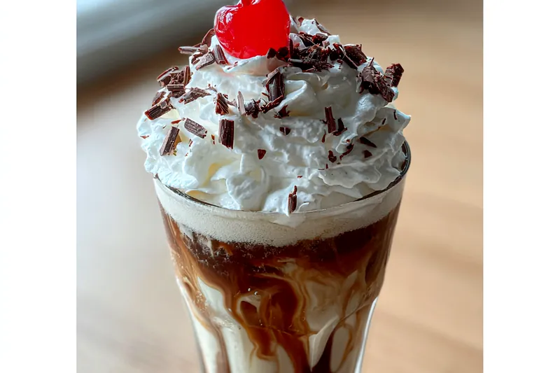 Cooking process for Iced Chocolate Coffee Delight