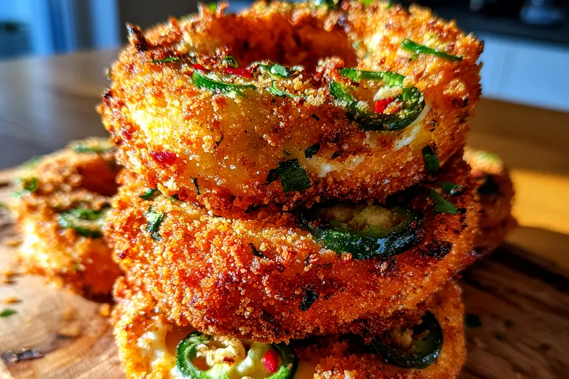 Fresh ingredients for Jalapeño Stuffed Rings