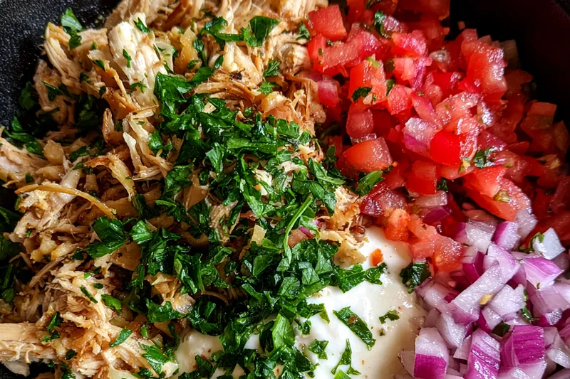 Cooking process for Juicy Chicken Shawarma Bowl