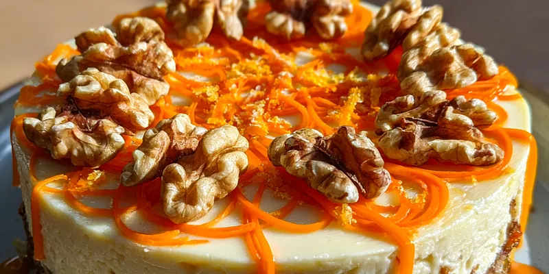 Layered Carrot Walnut Cake