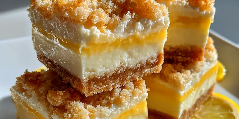Lemon Crumb Shortbread Bars