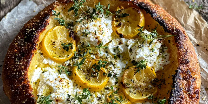 Lemon Herb Ricotta Pizza