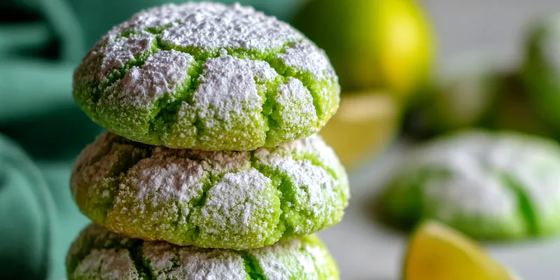 Lime Crinkle Cookies Delight