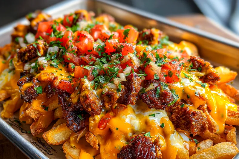 Cooking process for Loaded Cheese Fries Delight
