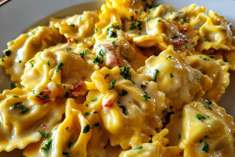 Fresh ingredients for Lobster Ravioli Lemon Sauce