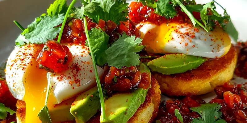 Mexican Style Poached Eggs