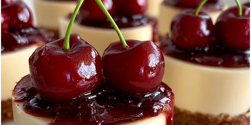Mini Cherry Cheesecake Bites
