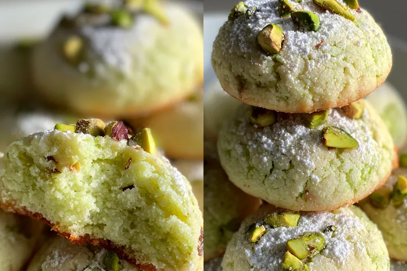 Fresh ingredients for Nutty Green Tea Cookies