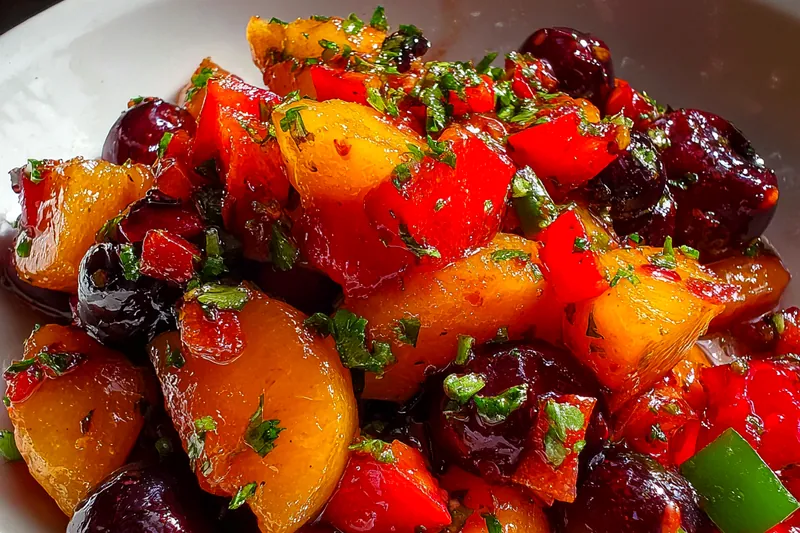 Cooking process for Peach Cherry Fruit Medley