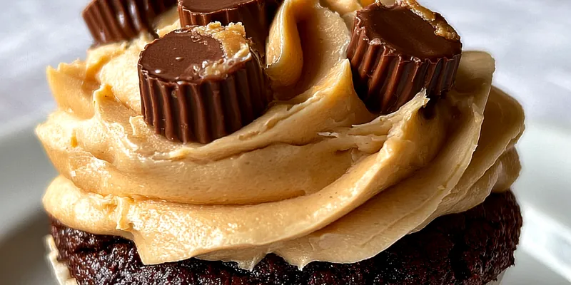 Peanut Butter Brownie Cupcakes