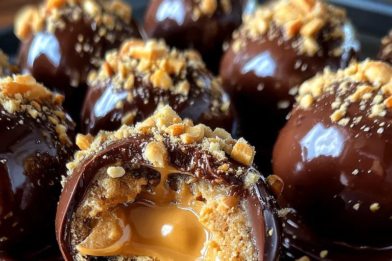 Fresh ingredients for Peanut Chocolate Cookie Bites