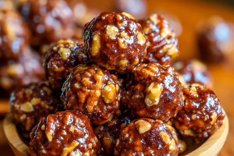 Fresh ingredients for Pecan Chocolate Truffles