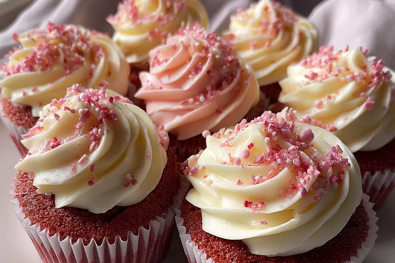 Fresh ingredients for Pink Velvet Cupcakes Delight
