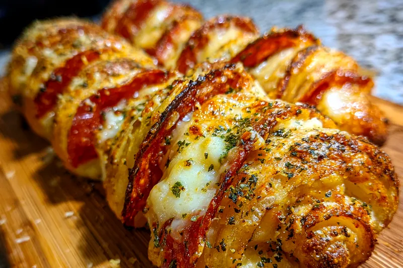 Fresh ingredients for Quick Pepperoni Pastry