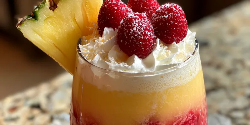 Fruity Coconut Raspberry Drink