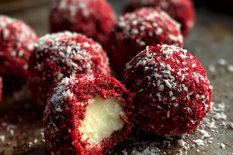 Cooking process for Red Velvet Cookie Bites
