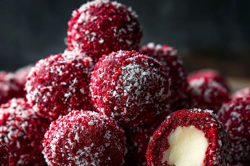 Fresh ingredients for Red Velvet Cookie Bites