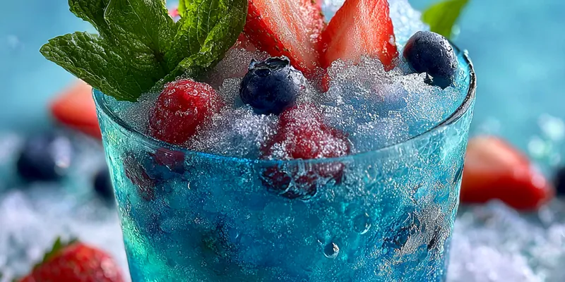 Refreshing Berry Slush Drink