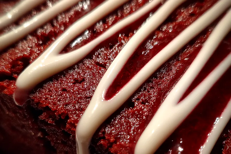 Fresh ingredients for Rich Red Velvet Dessert